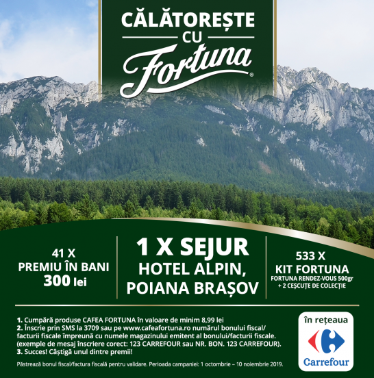 CĂLĂTOREȘTE CU FORTUNA (Carrefour)